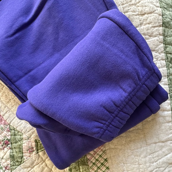 Mondetta Youth Fleece Hoodie in Purple size 10/12 Pants 14/16 - Picture 3 of 5